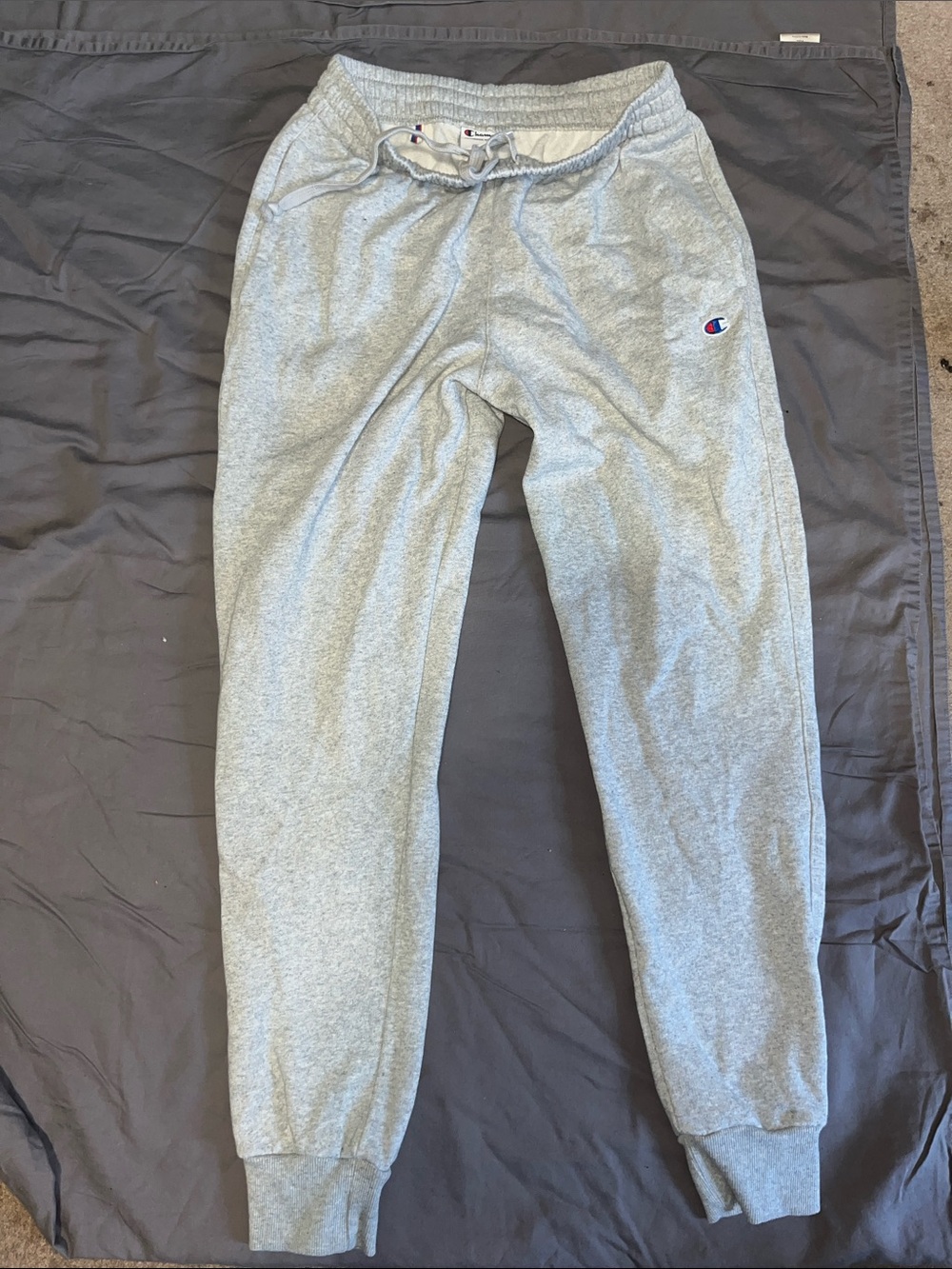 Champion Heather Gray Fleece Joggers with Signature C Logo